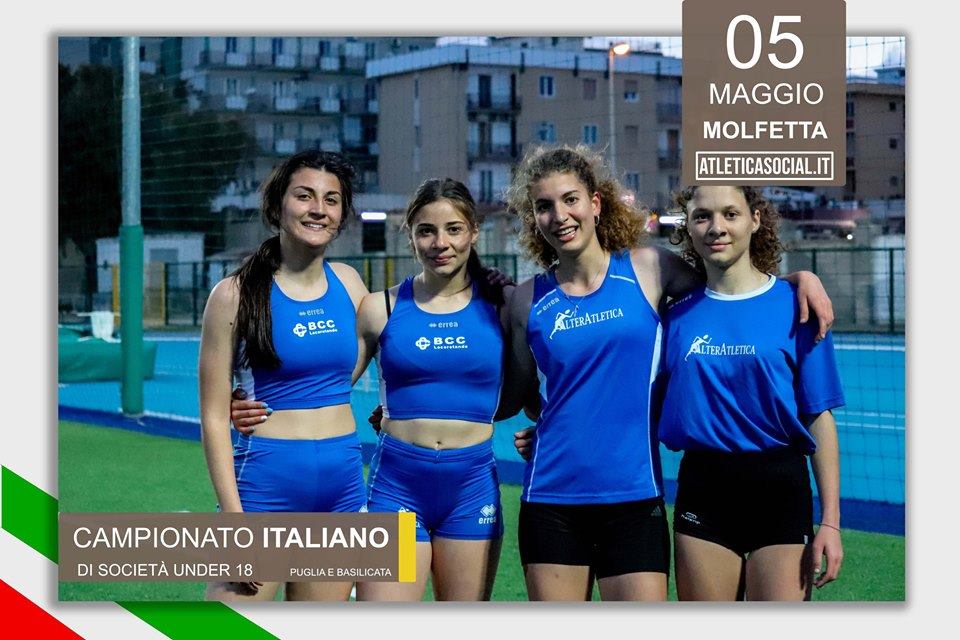 1^Prova di Campionati di Società Allievi/e - Molfetta, 4/5 maggio 2019